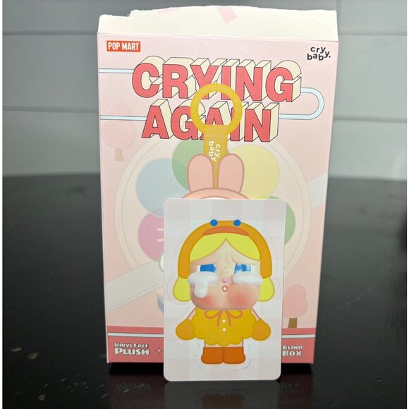 Popmart Crying Again Vinyl Face Plush Keychain - Duck You - Picture 2 of 4